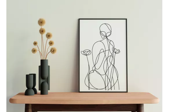 Visuel Douce méditation painting_black_frame_vertical