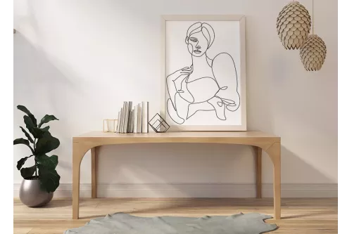 Visuel Séduction du trait painting_white_frame_vertical