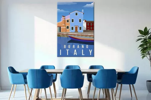 Visuel Burano Italie cadre-noir-portrait-avec-bordure