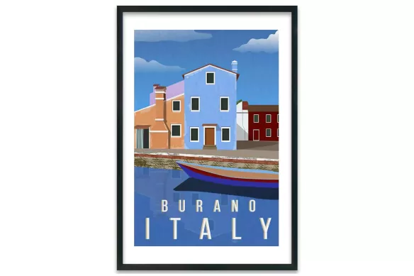 Visuel Burano Italie cadre-noir-portrait-avec-bordure