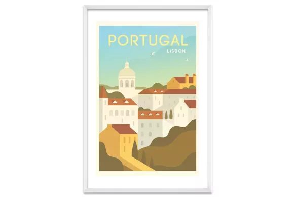 Visuel Lisbon Portugal cadre-blanc-portrait-avec-bordure