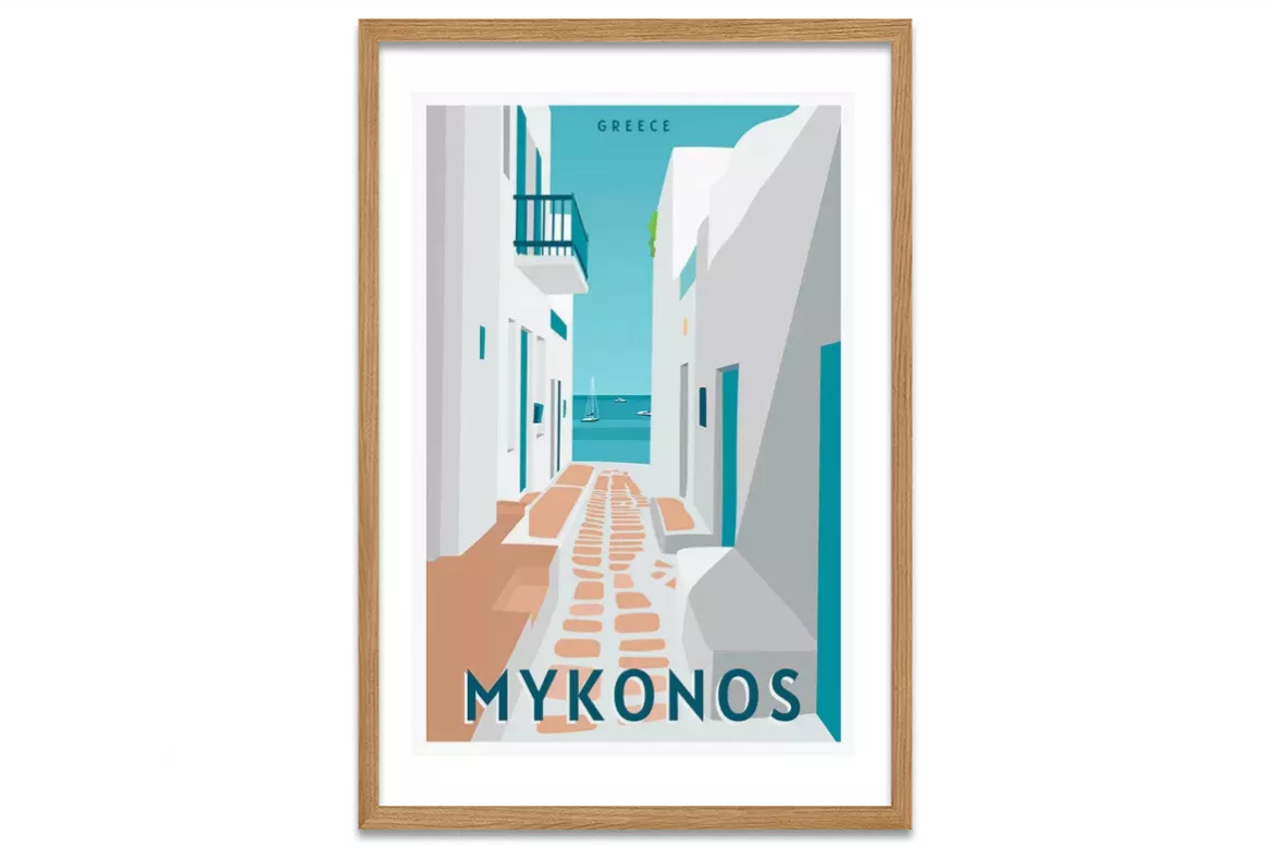 Visuel Mykonos Grèce painting_wood_frame_vertical