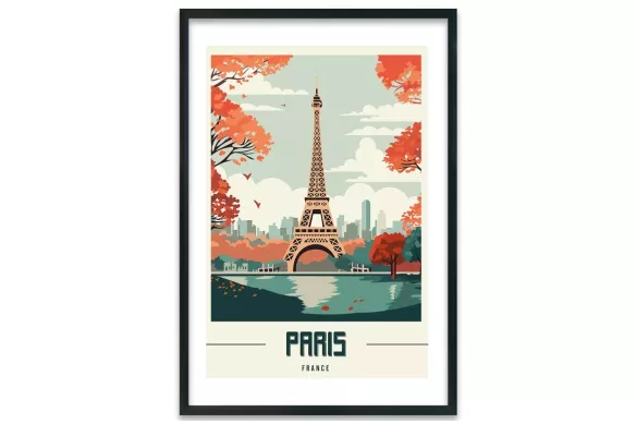 Visuel Paris France cadre-noir-portrait-avec-bordure