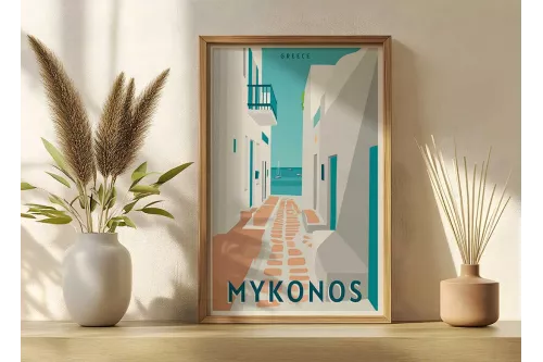 Visuel Mykonos Grèce painting_wood_frame_vertical