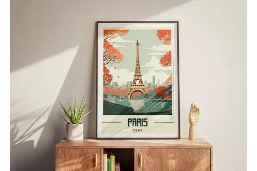 Visuel Paris France cadre-noir-portrait-avec-bordure