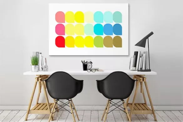 Tableau design minimaliste coupoles