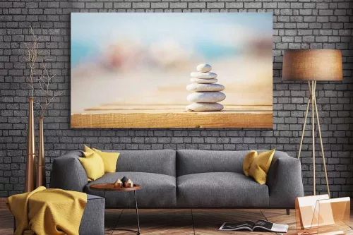 Tableau zen déco Cailloux