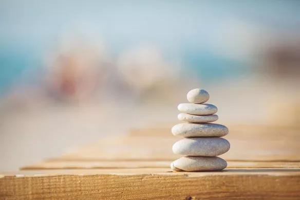 Cailloux zen tableau moderne