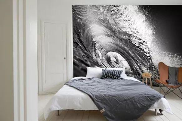 Tapisserie trompe l'oeil Tube vague