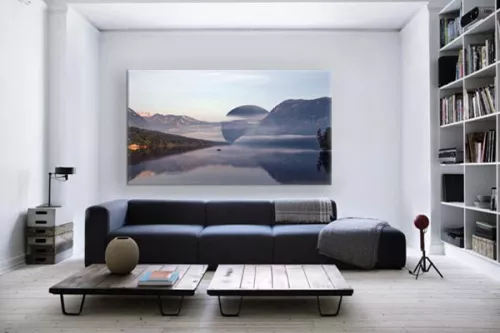 Tableau zen contemporain Paysage miroir