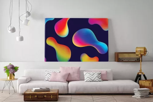 Tableau abstrait coloré Hypnotic
