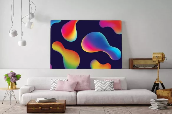 Tableau abstrait coloré Hypnotic