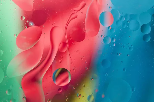 Toile moderne Water drops