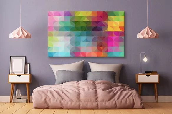 Tableau abstrait coloré Saperlipopette