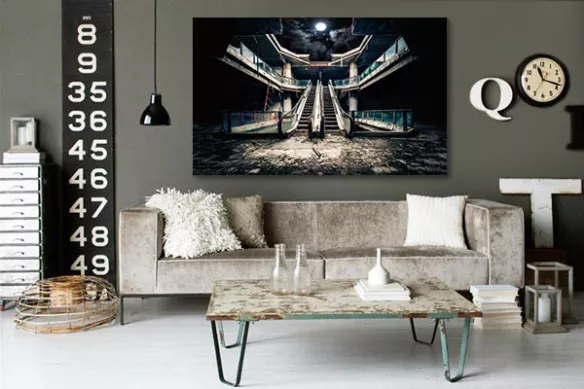 Tableau contemporain moderne Centre commercial