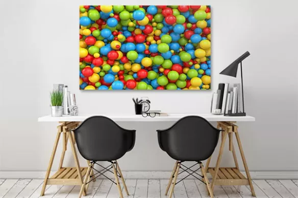 Tableau design Boules de gomme