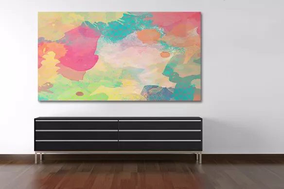 Toile abstraite Pastels