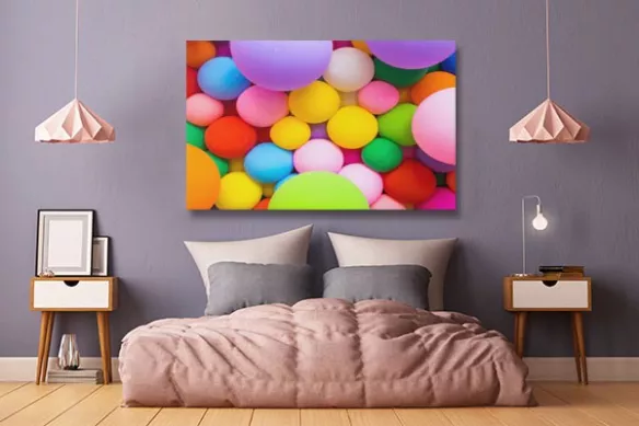 Tableau coloré Baudruches