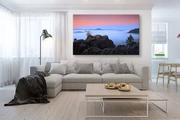 Tableau paysage Mer de nuages