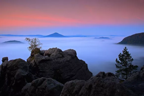 Tableau déco paysage Mer de nuages