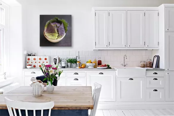 Toile déco cuisine Choux Rond
