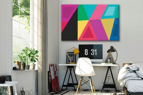 Toile déco Triangles abstraits