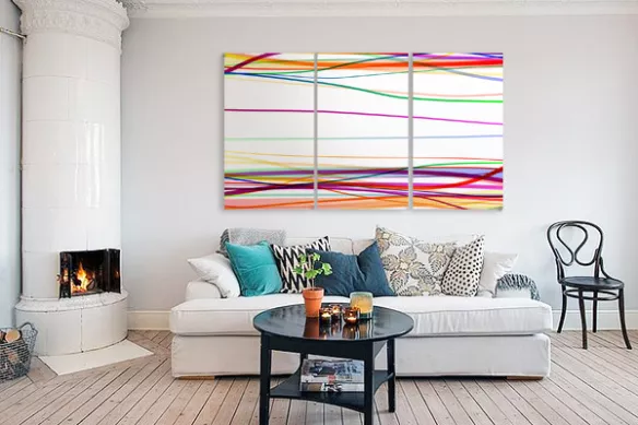 Triptyque tableaux Vertigo 