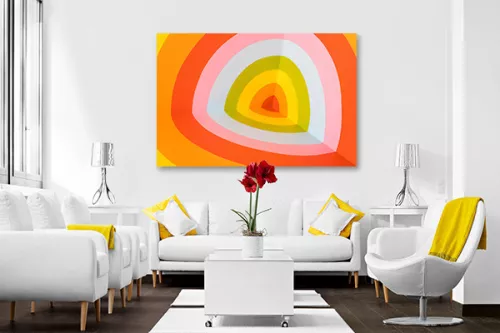 Tableau abstrait moderne Arc Bouter