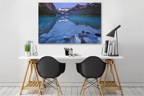 Grand tableau design Lac Autin