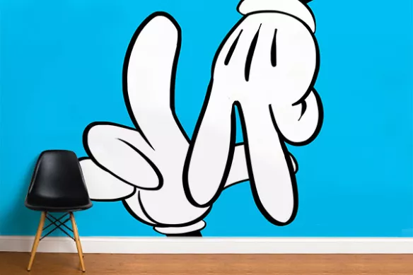 Papier peint trompe l'oeil 3d L.A Mickey