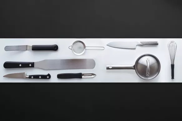 Crédence cuisine design Ustensiles