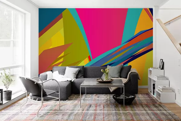 Papier peint moderne salon Zephir