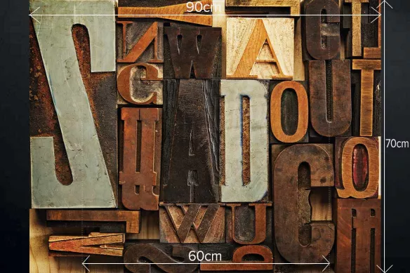 Déco murale cuisine Lettres en bois