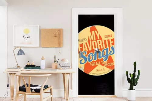 Sticker porte Chanson préférée