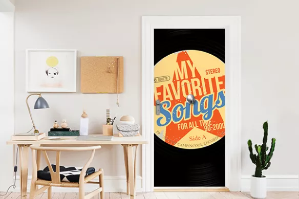 Sticker porte Chanson préférée