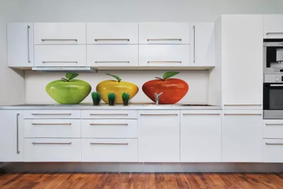 Crédence cuisine sur mesure Pommes