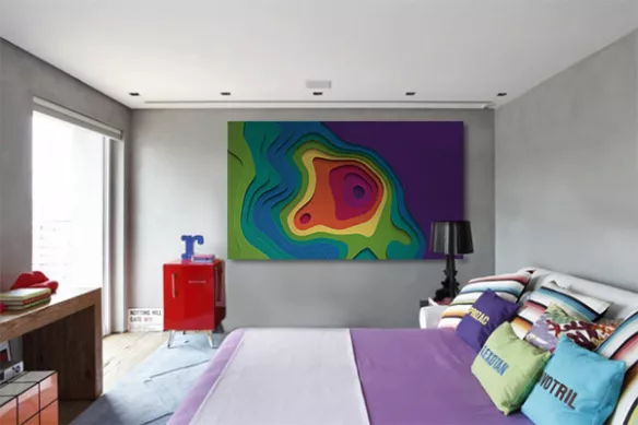 Tableau abstrait Strato