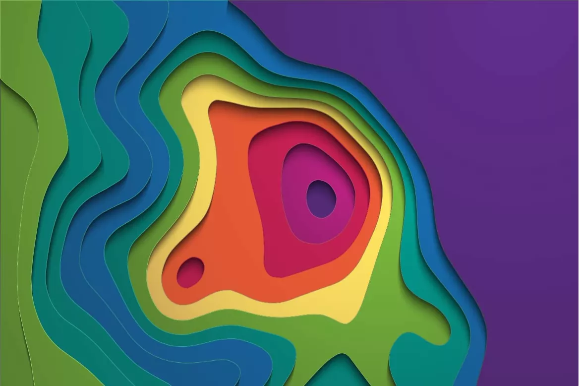 Tableau abstrait Strato