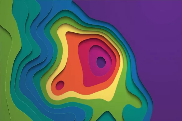 Tableau design abstrait Strato