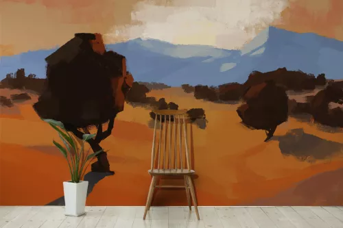 Papier peint Savane désertique