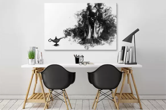 Toile murale Génie de la lampe