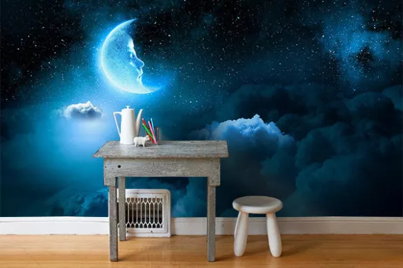 Papier peint pour chambre Croissant de lune