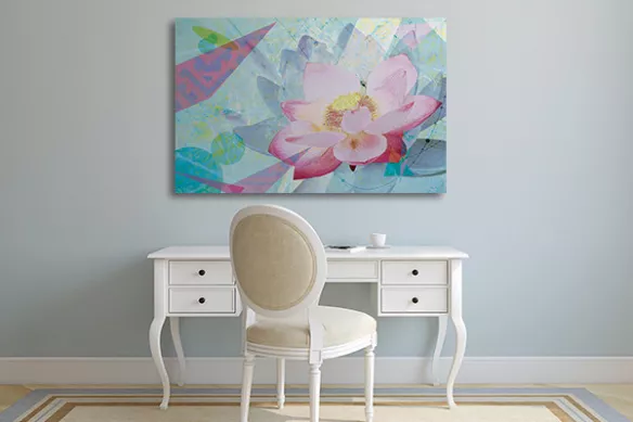tableau fleur douce floralité izoa