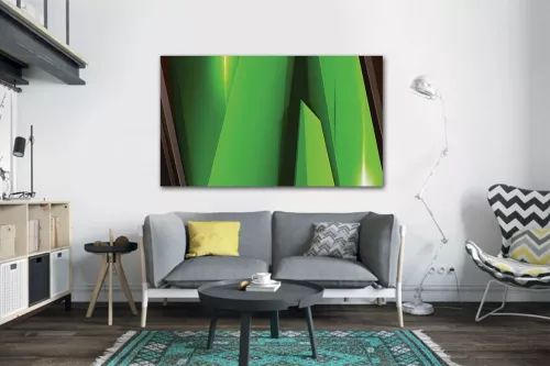 Tableau couleur vive vert Steel