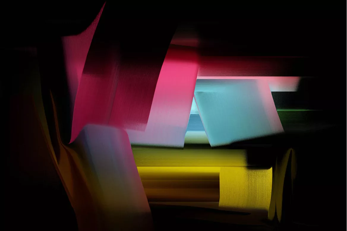 Tableau industriel noir Graphika