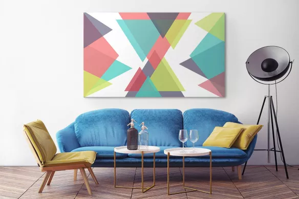 Tableau géométrique scandinave Trio