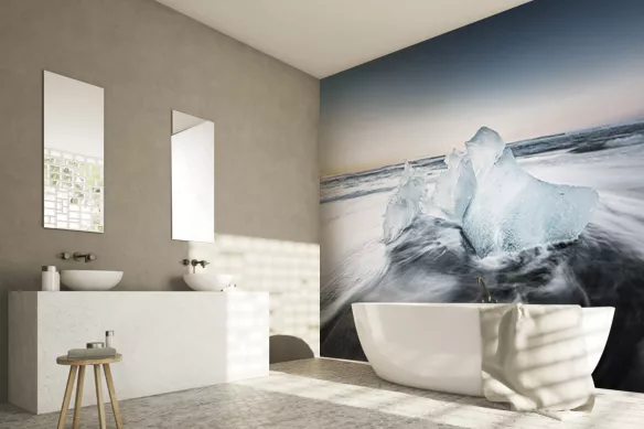 Papier peint salle de bain Antarctique