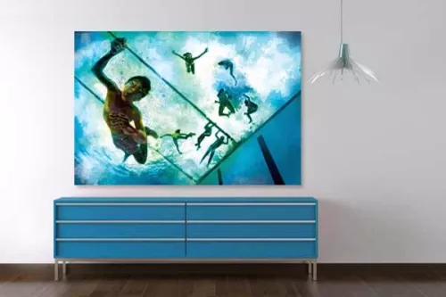  Tableau contemporain UnderWater by Dogan Oztel