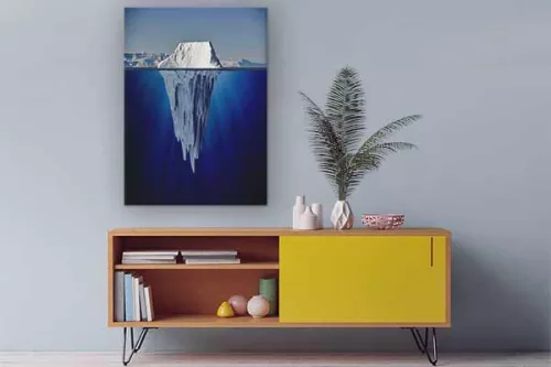 tableau-toile-bleu-sous-iceberg