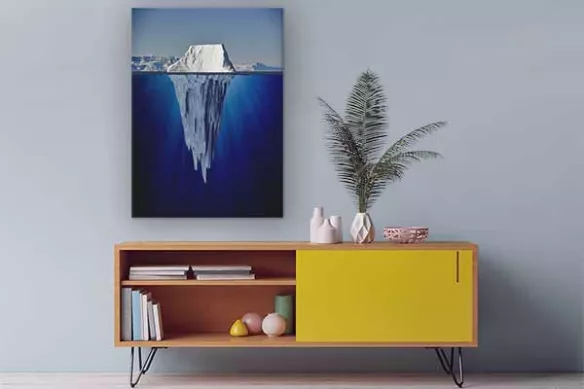 tableau-toile-bleu-sous-iceberg